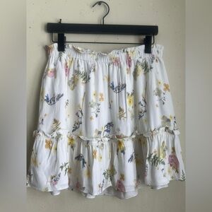 Sunday Best Multicolor Floral Mini Skirt